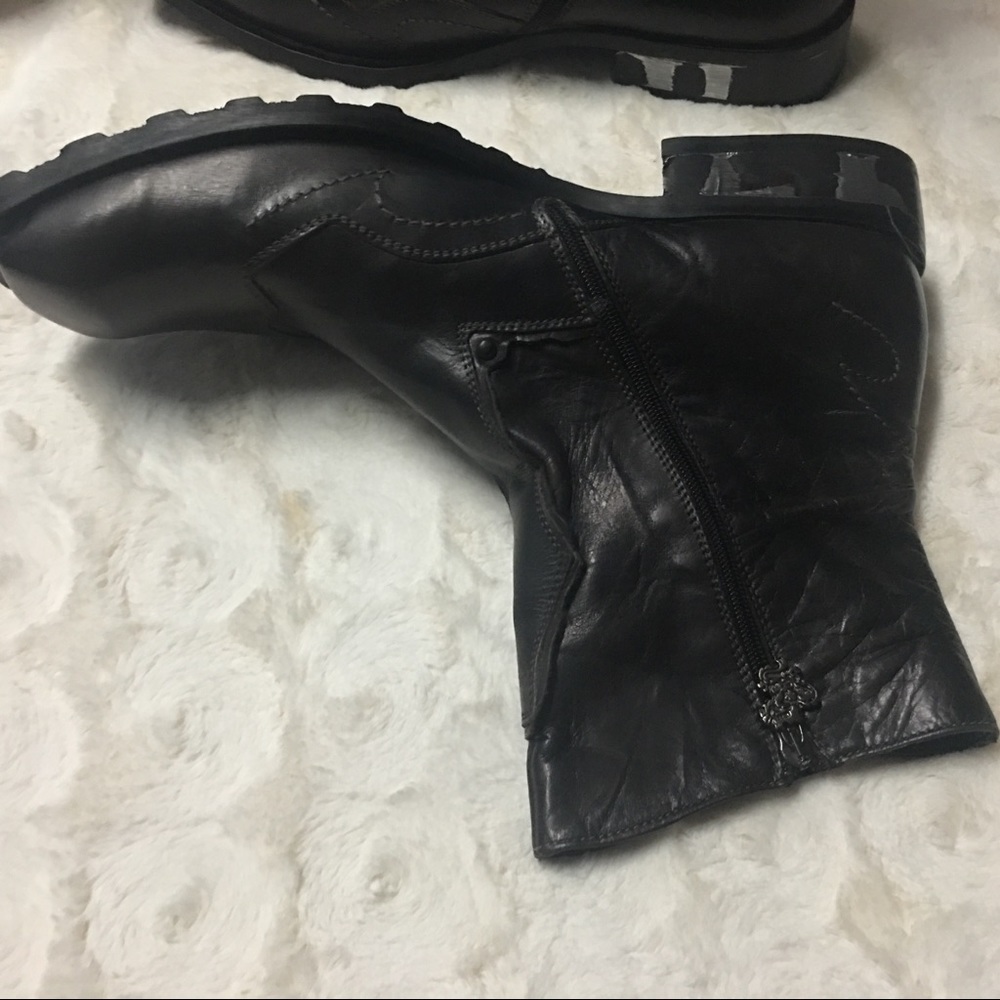 Mark Nason Italy 67518 Rock Lives Side Zip Dragon Ankle Boots Mens 13